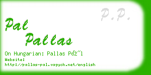 pal pallas business card